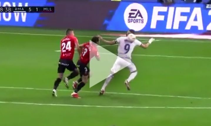 Benzema przyjmuje piłkę plecami i strzela gola! [VIDEO]